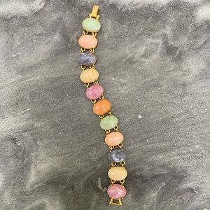 Joan Rivers Pastel Stone Gold Bracelet
